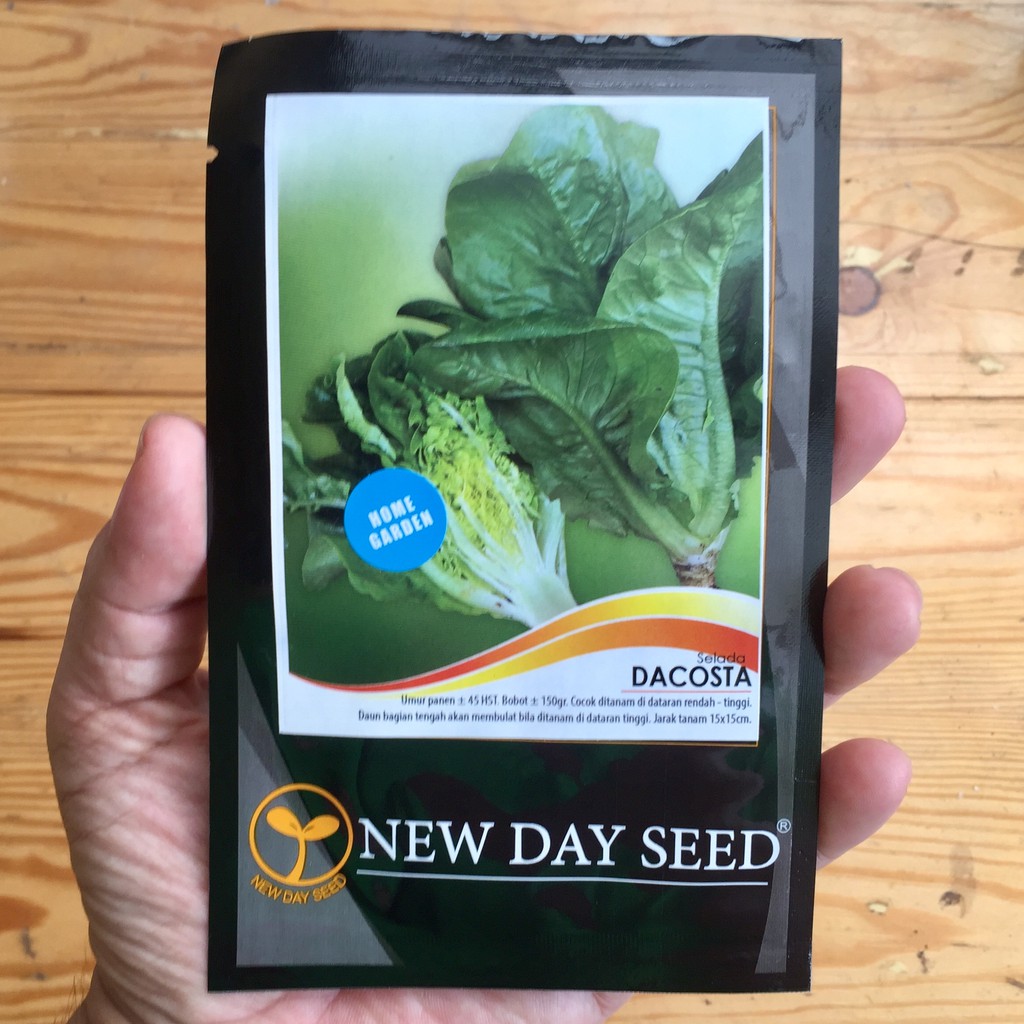 Benih Bibit Selada Romaine DACOSTA New Day Seed kemasan asli