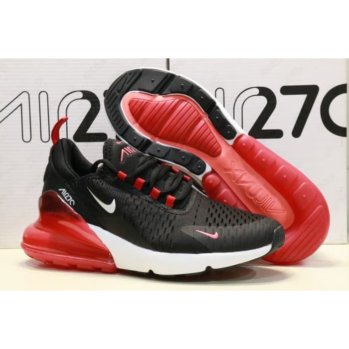 Nike Air Max 270 Black Strip Red High Premium Original