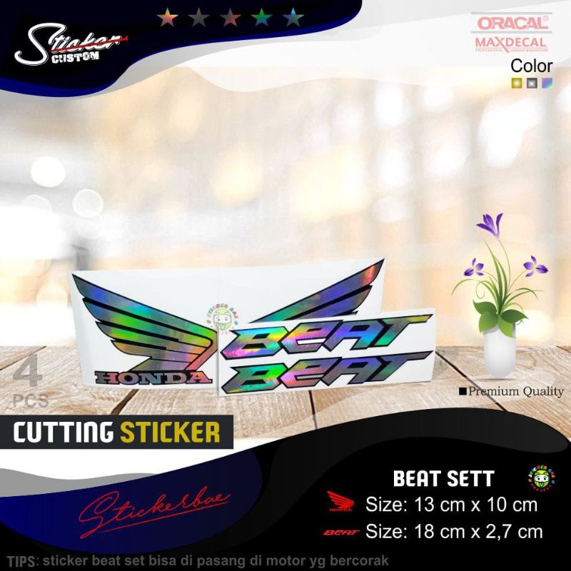 SET LENGKAP STIKER HONDA BEAT STICKER MOTOR CUTTING MURAH