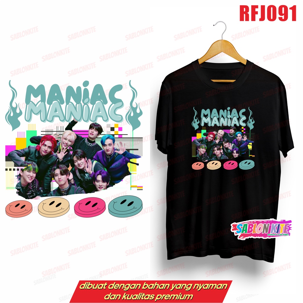 MURAH!!! KAOS STRAYKIDS MANIAC RFJ091 UNISEX