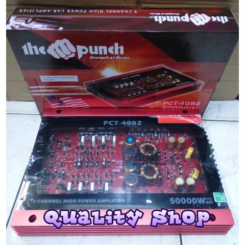 Power THE PUNCH PCT-4082 4 channel 50000 Watt baru  Transparan