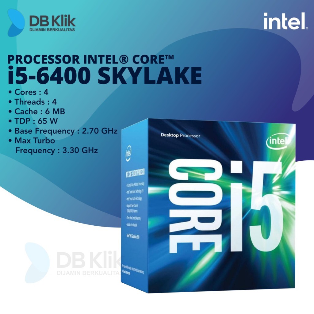 INTEL Processor Core I5 6400 SKYLAKE BOX |