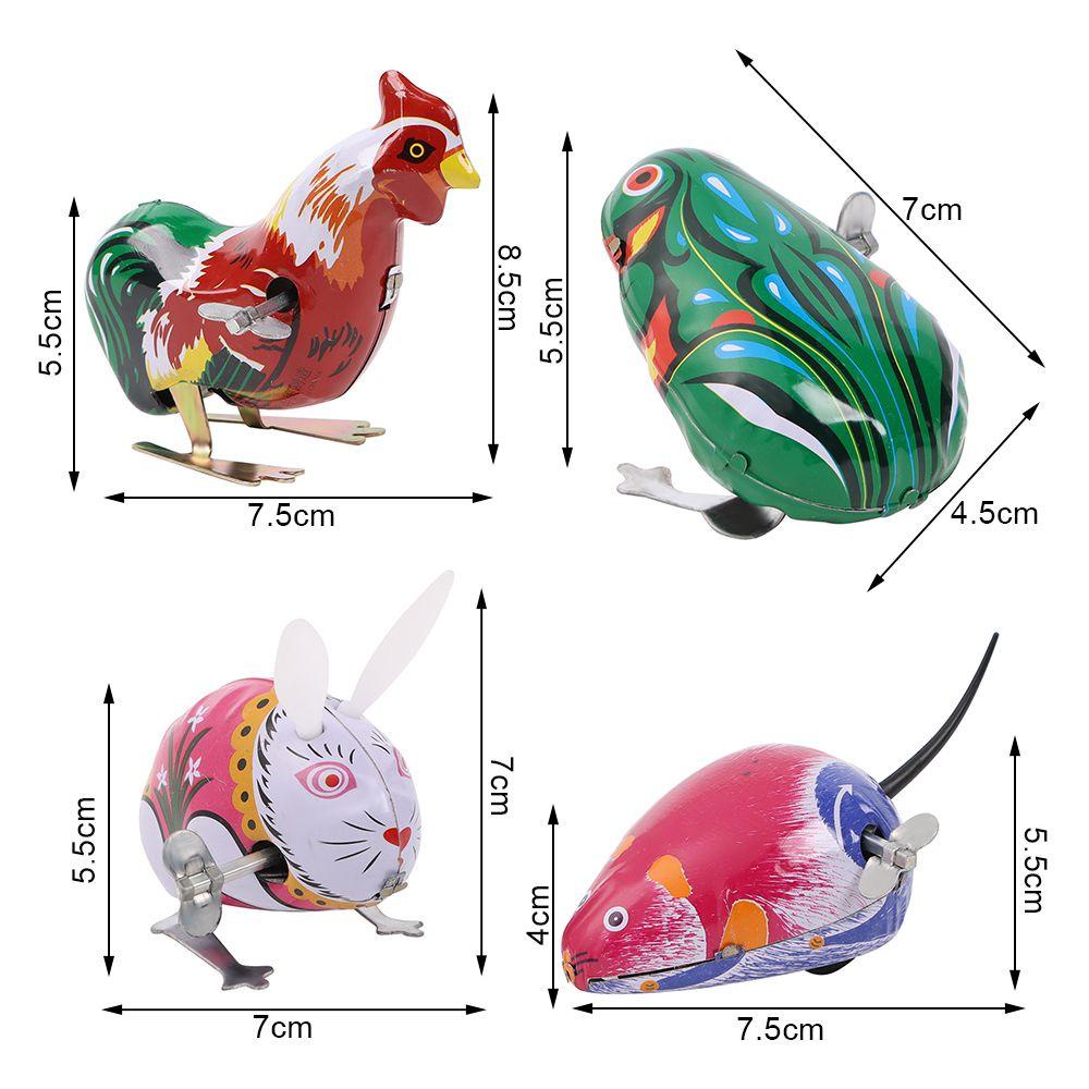 Suyo Mainan Angin Mainan Vintage Jumping Kodok Jarum Jam Nostalgia Mainan