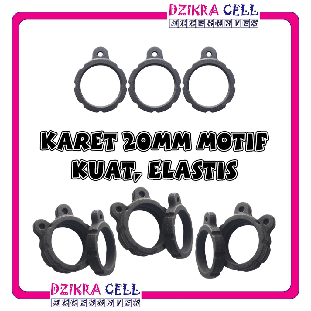 Karet Lanyard 20mm O Ring Gantungan Lanyards Pods Flashdisk DLL Kuat Tebal Elastis