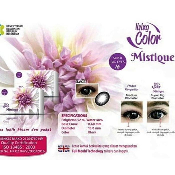 SOFTLENS WARNA LIVING COLOR MISTIQUE BIG EYES