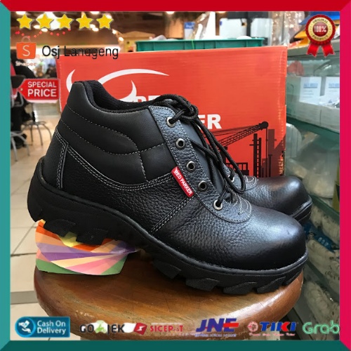 Sepatu Safety Pria Bertali Red Parker / Sepatu Safety Red Parker S183