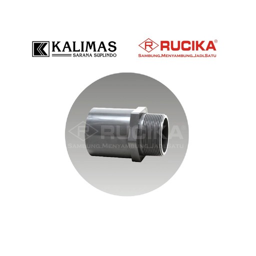 Socket Drat Luar Pvc Aw (rucika) D. 1 1/4 - Male Socket