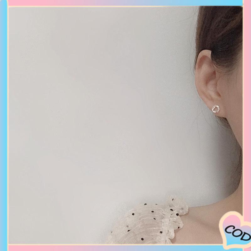 COD❤️ S925 Silver Stud Earrings untuk Siswa Perempuan Anting Desain Kecil Serbaguna Sederhana-A.one