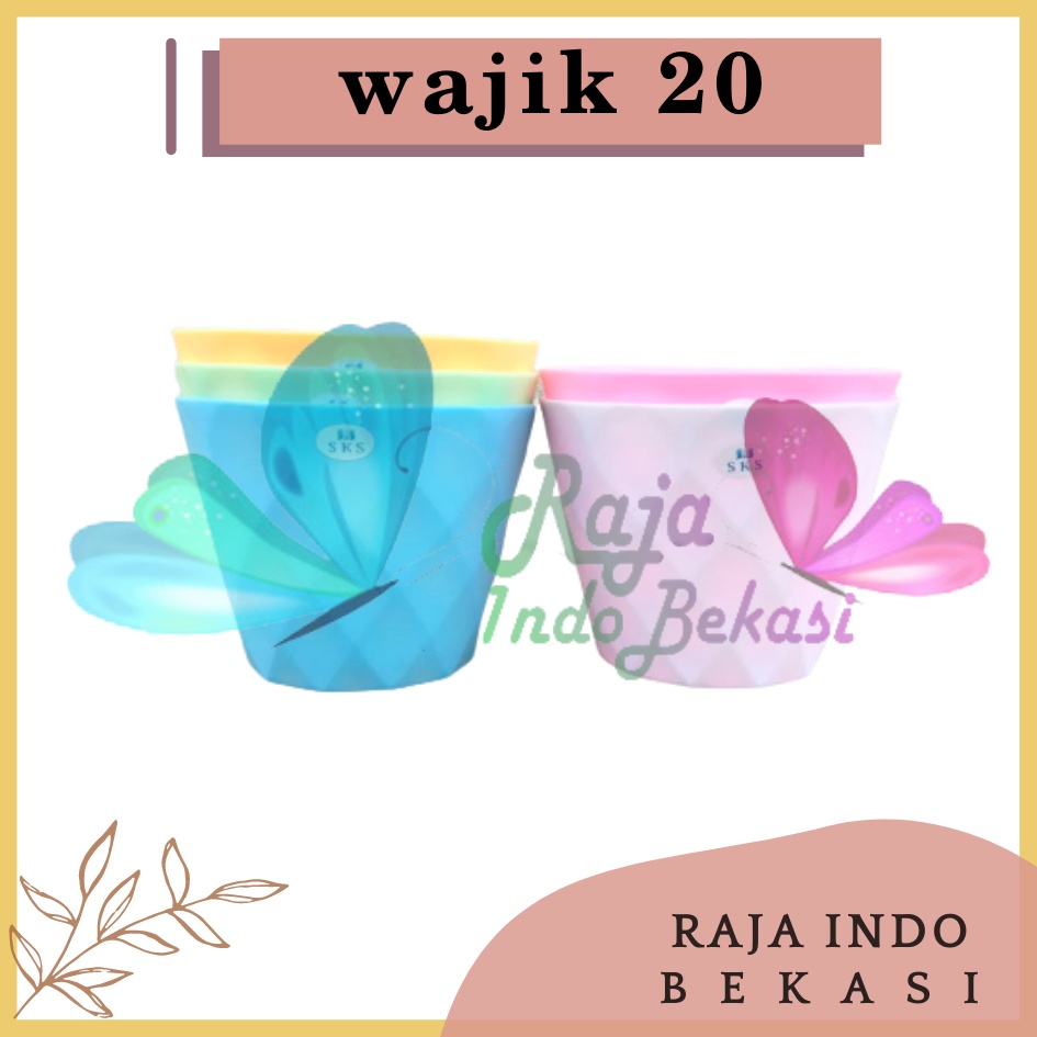 POT WAJIK 20 MADU DIAMOND 20 PUTIH HIJAU PINK ORANGE BIRU POT TAWON DIAMOND 17,5 CM POT DIAMOND 20