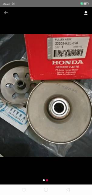 pully assy kampas ganda beat fi poli set pulley