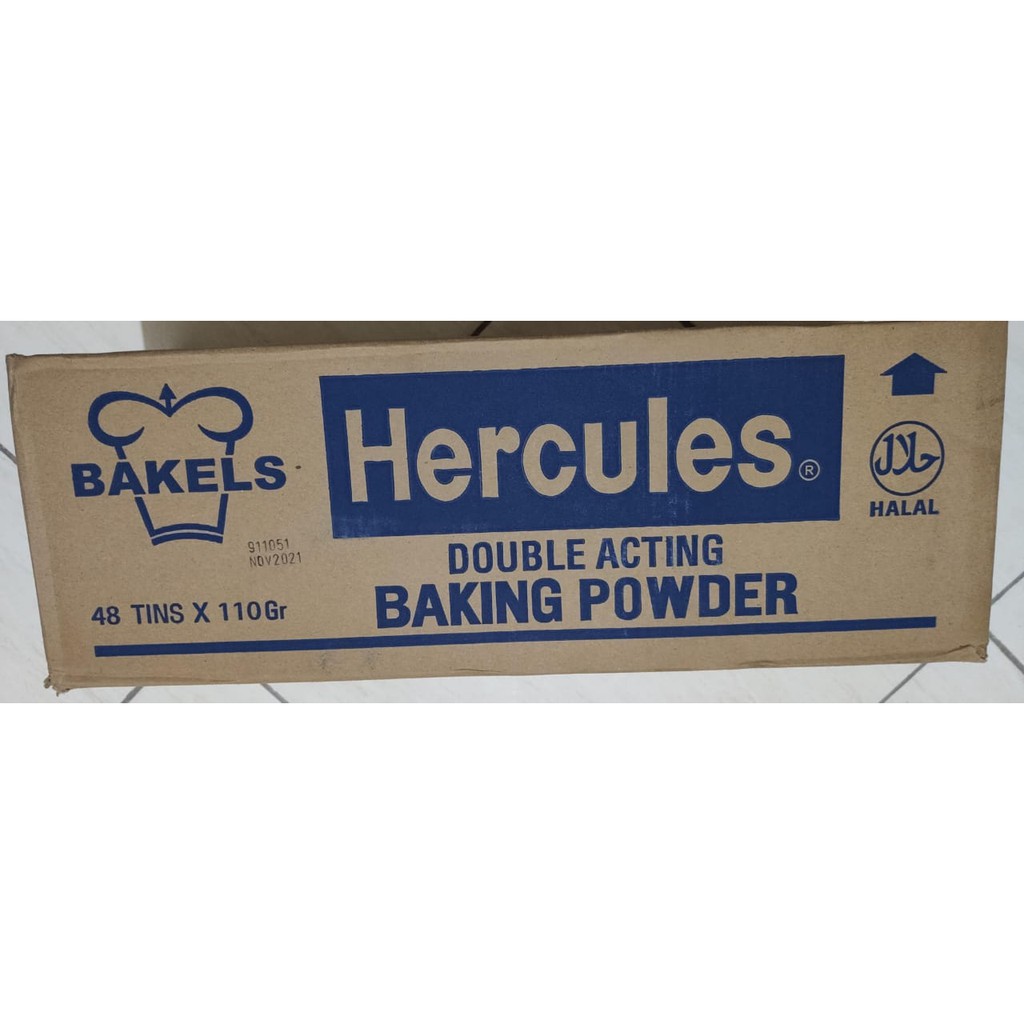 Hercules Baking Powder Double Acting Bakels 110g Tepung Pengembang Kue Bpda Shopee Indonesia