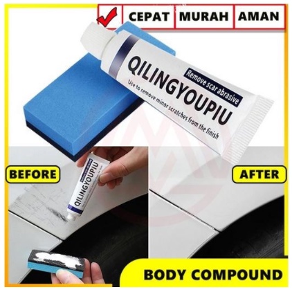 Body Compound Obat Penghilang Baret Lecet Body Mobil Polish Wax Kompon