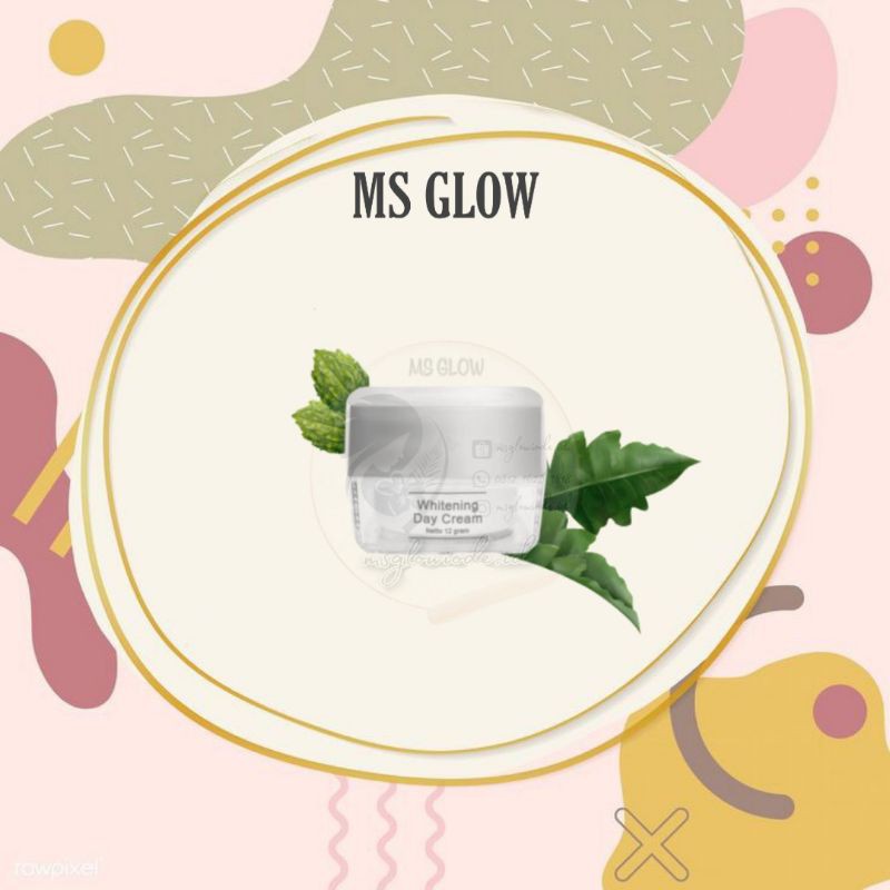 MS GLOW WHITENING DAY CREAM / ACNE / LUMINOUS / ULTIMATE / DAY CREAM MS GLOW ORIGINAL