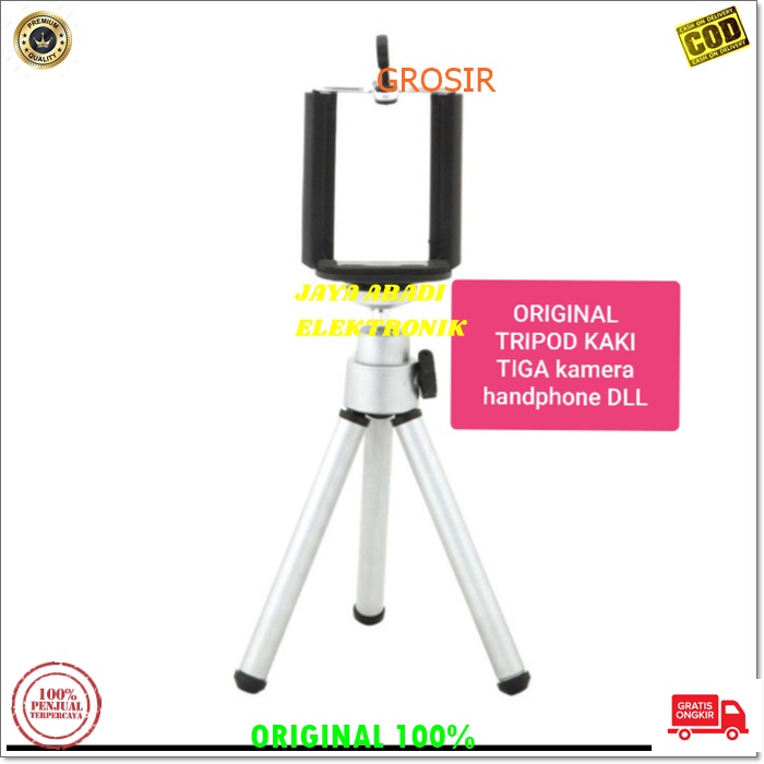 J131 ORIGINAL TRIPOD MINI LIPAT HOLDER U KAKI TIGA MONOPOD PEGANGAN HANDPHONE KAMERA PENYANGGA DUDUKAN POD MOBILE ANTI JATUH  kokoh stabil menopang merekam stand standing gadget gantungan multi tongsis tongkat cocok untuk hp dengan layar maksimal 5,5 inch