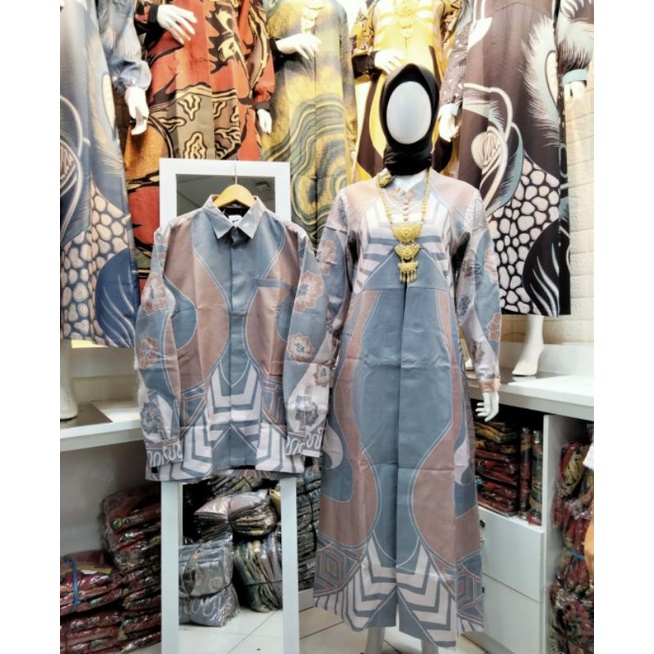 COUPLE KEMEJA GAMIS BATIK DOBBY PREMIUM