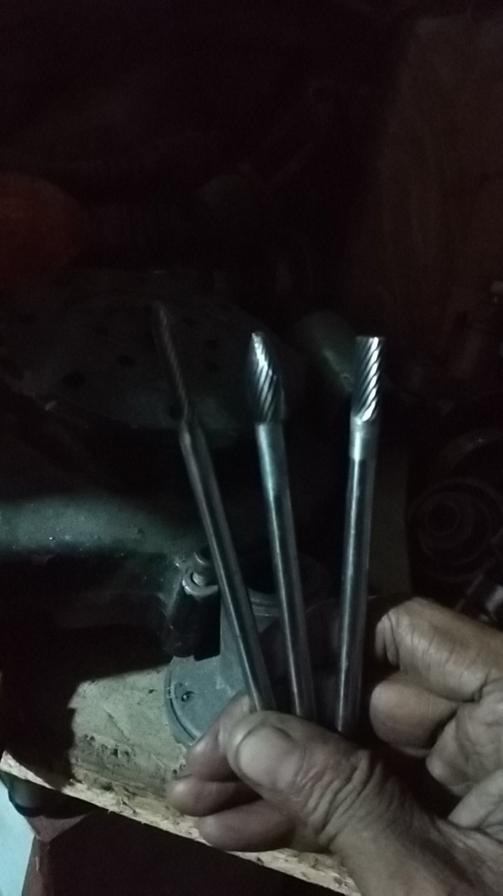 Mata Tuner. Cuner. Porting Batang 6mm Long. Kepala 5mm Runcing Mata Searah Tungsten Carbide