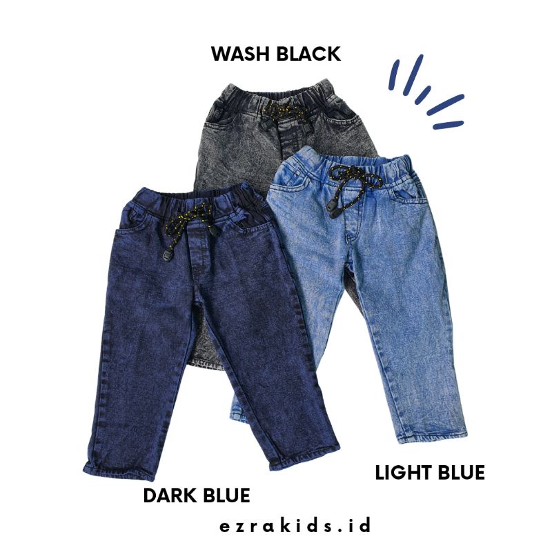 Ezra Kids Celana Jeans Anak Laki laki Usia 1-9 Tahun