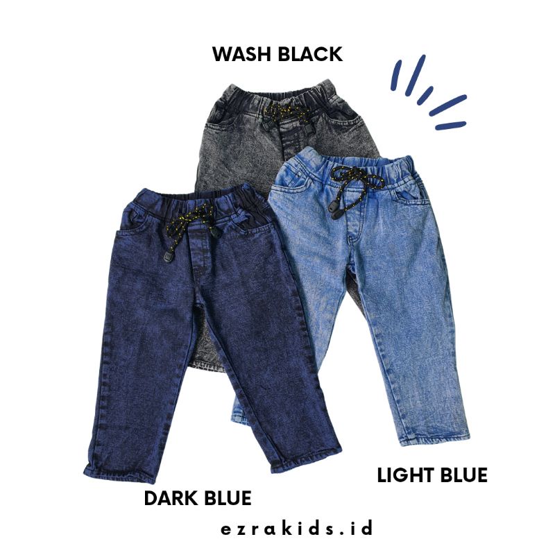 Ezra Kids Celana Jeans Anak Laki laki Usia 1-9 Tahun