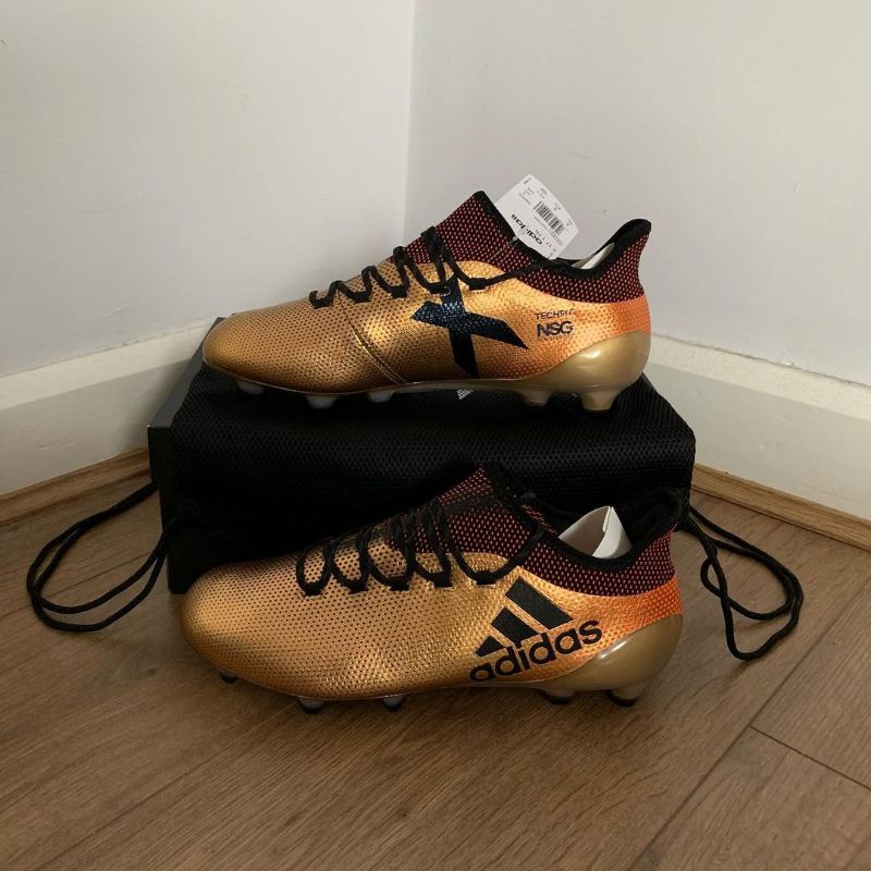 Sepatu Bola - Adidas X 17.1 FG Gold/Black Core - Original 1000% Resmi Store (Fullset Gymshack