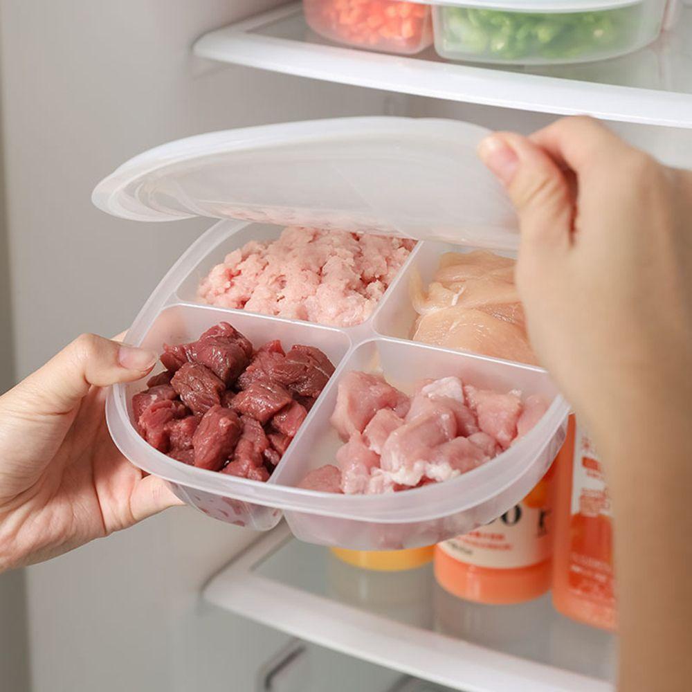 Solighter Kotak Penyimpanan Kulkas Transparan Kitchen Organizer Frozen Dengan Tutup