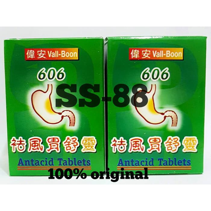 Vall-Boon 606 Antacid Tablets ( Obat Maag )