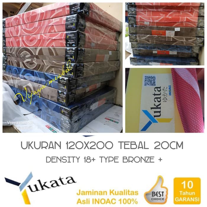 Kasur Busa Asli  Inoac Yukata 120 x 200 Tebal 20 cm BANDUNG