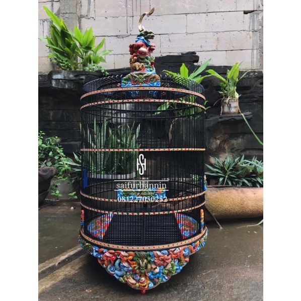 sangkar murai motif sembilan naga cat airbrus