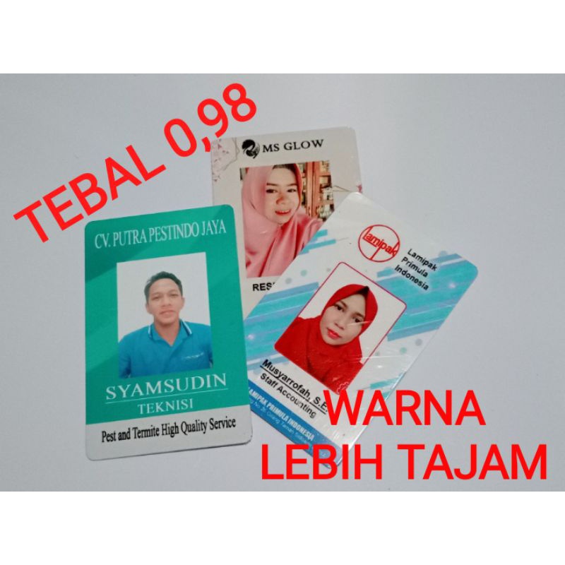 

custom id card KTA printing bijian/satuan