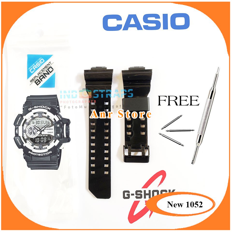 Tali Jam Tangan Casio G-Shock GA-100 GA-400 GA-700 GD-350 Mengkilap Original