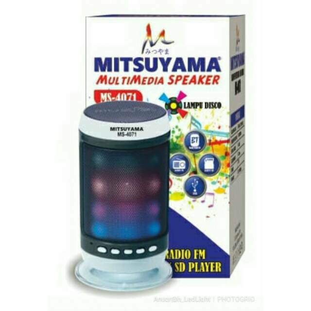 Speaker Portable  + Lampu Disco MS-4071 MITSUYAMA