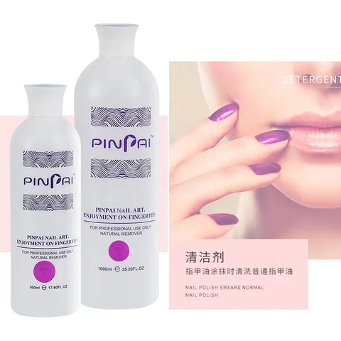 Pinpai Cleanser / Pinpai Remover 1000ml / Nail Gel Polish Remover / Pure Aceton Menghapus Cat Kuku