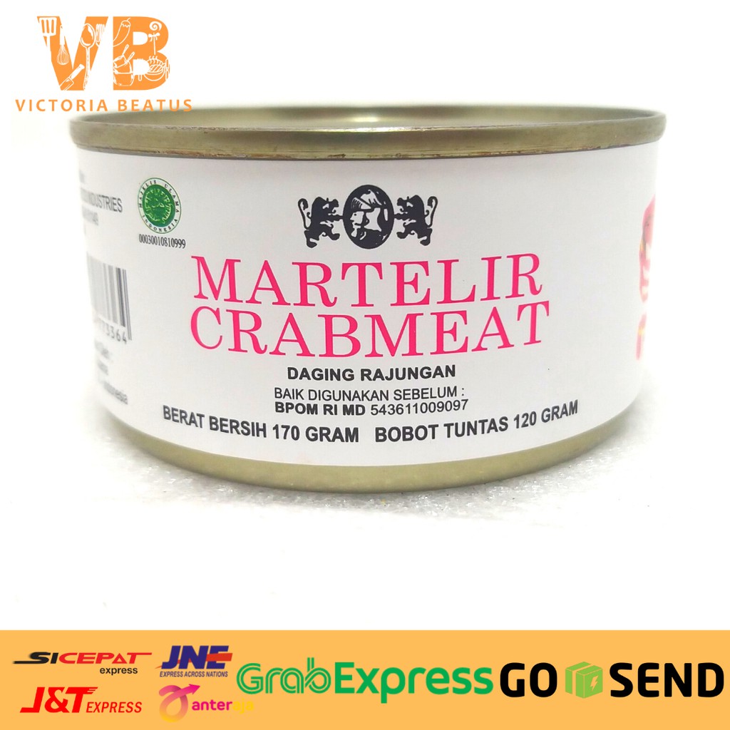 

Martelir Crabmeat / Daging Kepiting Kaleng 170 Gram