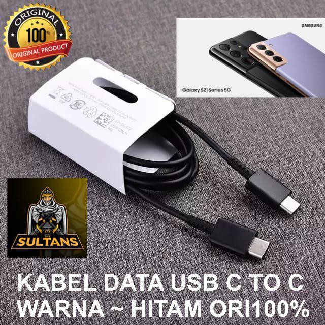 KABEL DATA USB-C TO TYPE-C KABEL DATA SAMSUNG S20ULTRA/S21ULTRA SUPPORT FAST CHARGING ORI COPOTAN