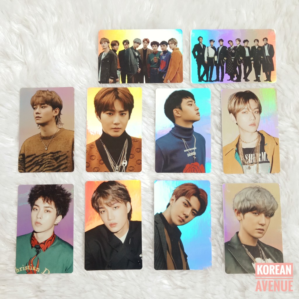 [Official] EXO - Tempo Hologram Photocard Sticker Pack - Album