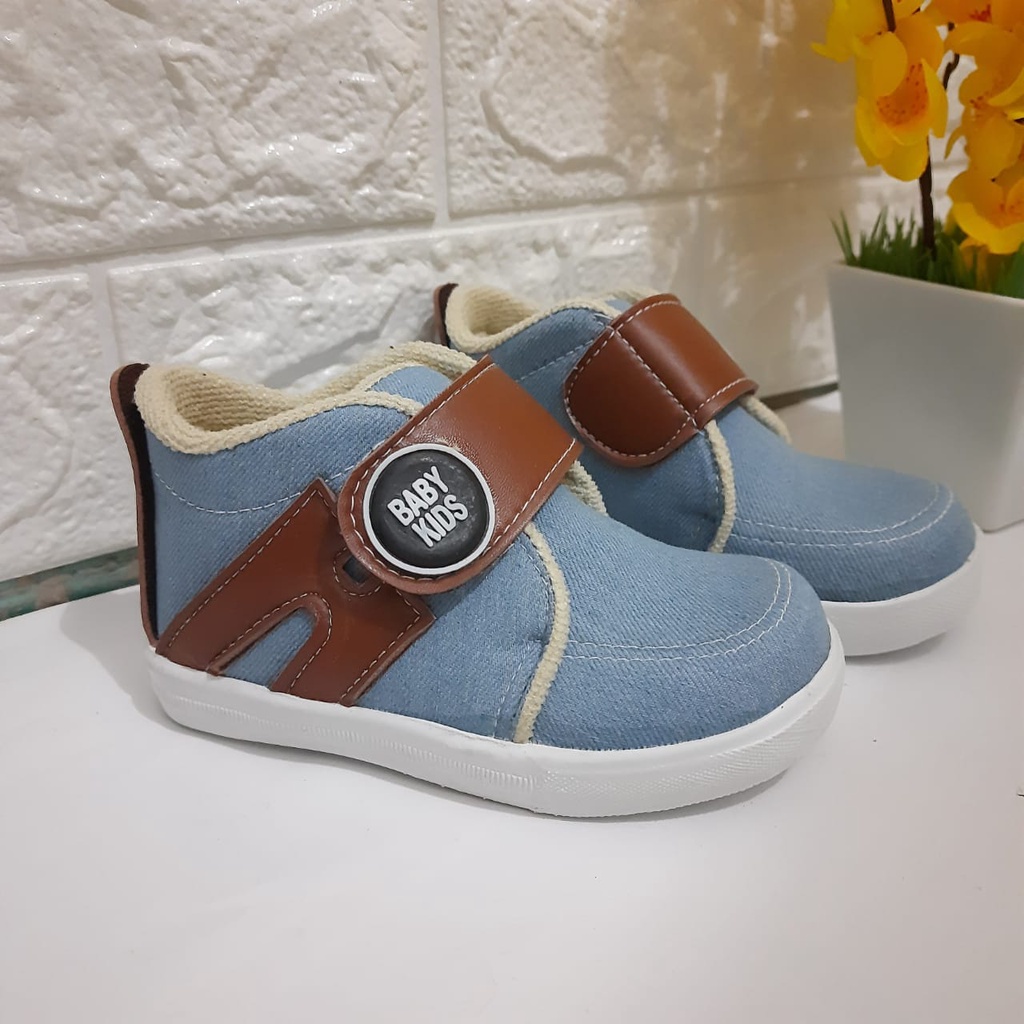 mandirishoestore-SEPATU SNEAKER DENIM ANAK 1-6 TAHUN CAY09