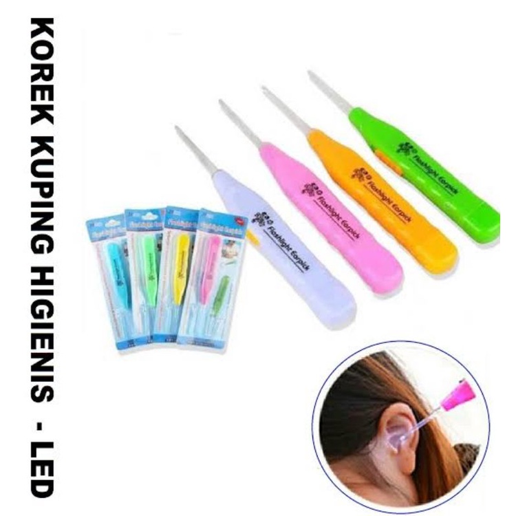 Earpick Korek Kuping LED Pembersih Telinga Removing Wax