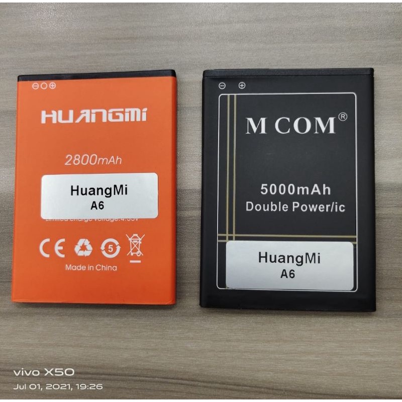 Baterai MCOM for Huangmi A6 Double Power 5000mAh batere batre batrai battery
