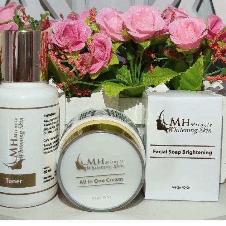 MH MIRACLE WHITENING SKIN kemasan baru BPOM RI 100% ORIGINAL DISTRIBUTOR RESMI MH MIRACLE WHITENING 