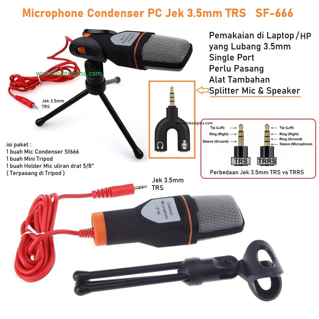 Condenser Microphone Mic TRS 3.5mm Holder Tripod Stand Meet Talk Zoom