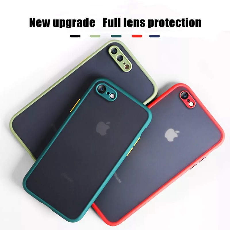 Hard Case Bahan Pc Warna Matte Untuk Iphone 11 11 Pro Max X Xr Xs Max 6 6s 7 8 Plus