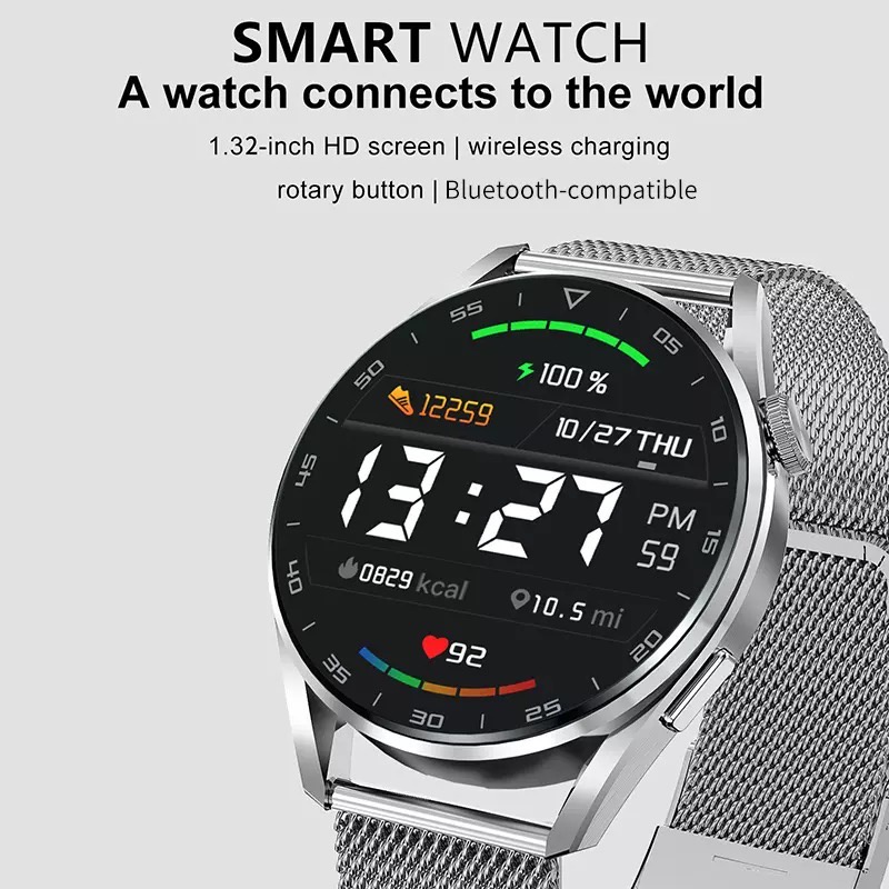 DT NO.1 Smartwatch DT3 PRO DT3 MAX HD Retina Screen Bluetooth Call Waterproof IP68 Hevinstore