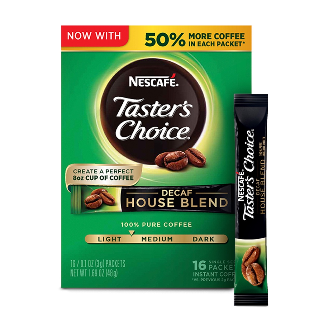 

Nescafe Taster's Choice Decaf House Blend Instant Coffee 16 x 3 Gram