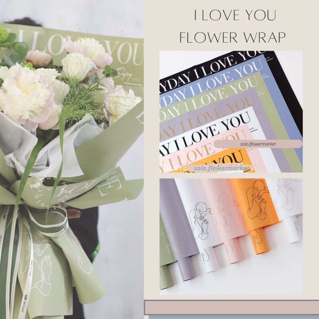 

WRAPPING PAPER MOTIF I LOVE YOU COUPLE GIFT FLOWER WRAPPING CELLOPHANE KERTAS BUKET BUNGA FLORAL WRAPPING BUKET CRAFT PAPER GIFT PAPER KERTAS BUNGA FLORIST WATERPROOF PAPER NON WOVEN PAPER PASTEL PAPER BUKET WISUDA MONEY BOUQUET KERTAS MOTIF TERMURAH