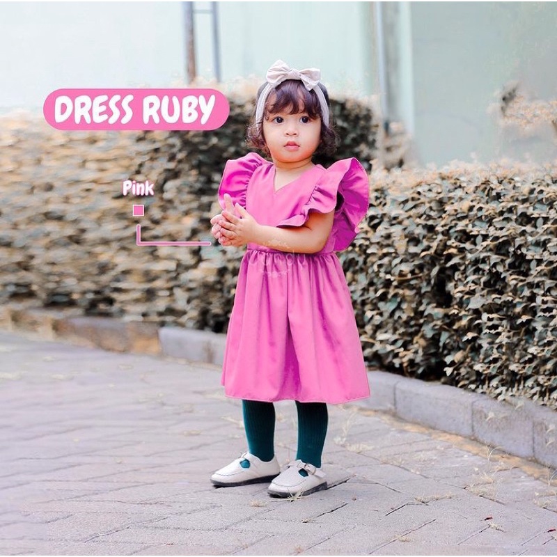 BAJU DRESS DRES ANAK PEREMPUAN CEWEK CEWE HARIAN USIA UMUR 1 2 3 4 TH TAHUN BAHAN KATUN TOYOBO MODEL
