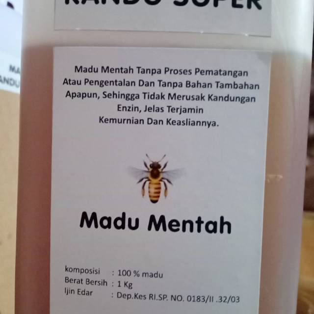 Madu Nektar Randu 100% - Madu Murni Asli Ternak 1kg - Madu Mentah Original