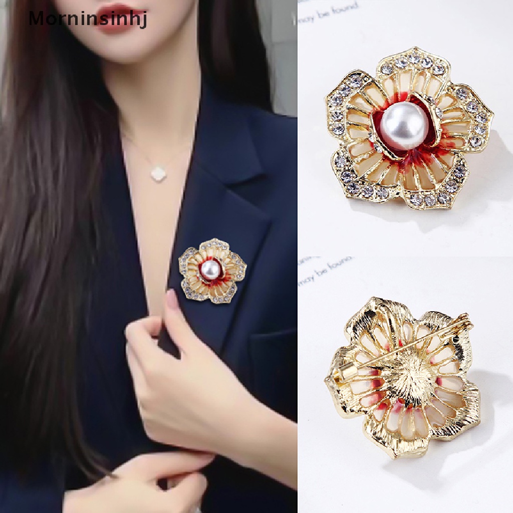 Mornin Bros Enamel Mutiara Klasik Untuk Wanita Fashion Perhiasan Aksesoris Mantel id