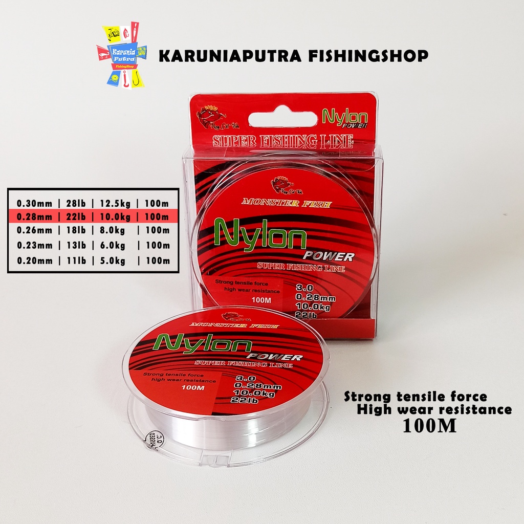 Senar Pancing Nylon King Cat Fish Monster Fish Gamaru