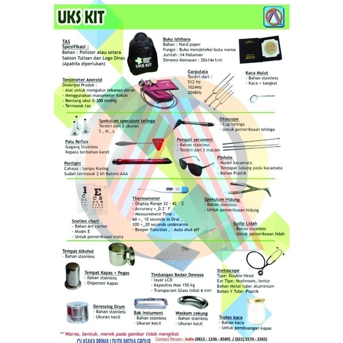 

UKS KIT 2021( Alat perlengkapan sekolah ) 2021- HARGA TERMURAH