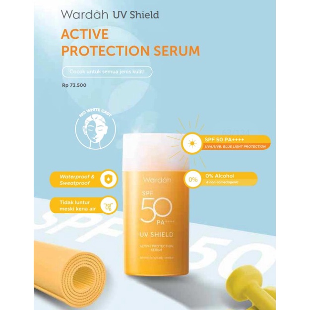 WARDAH SUNSCREEN GEL SPF50 WATERPROOF ORANGE