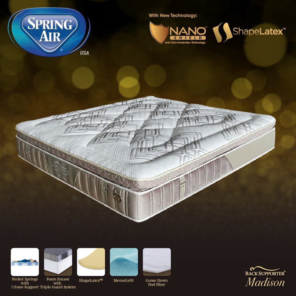 Springbed Matras Kasur Spring Air Madison